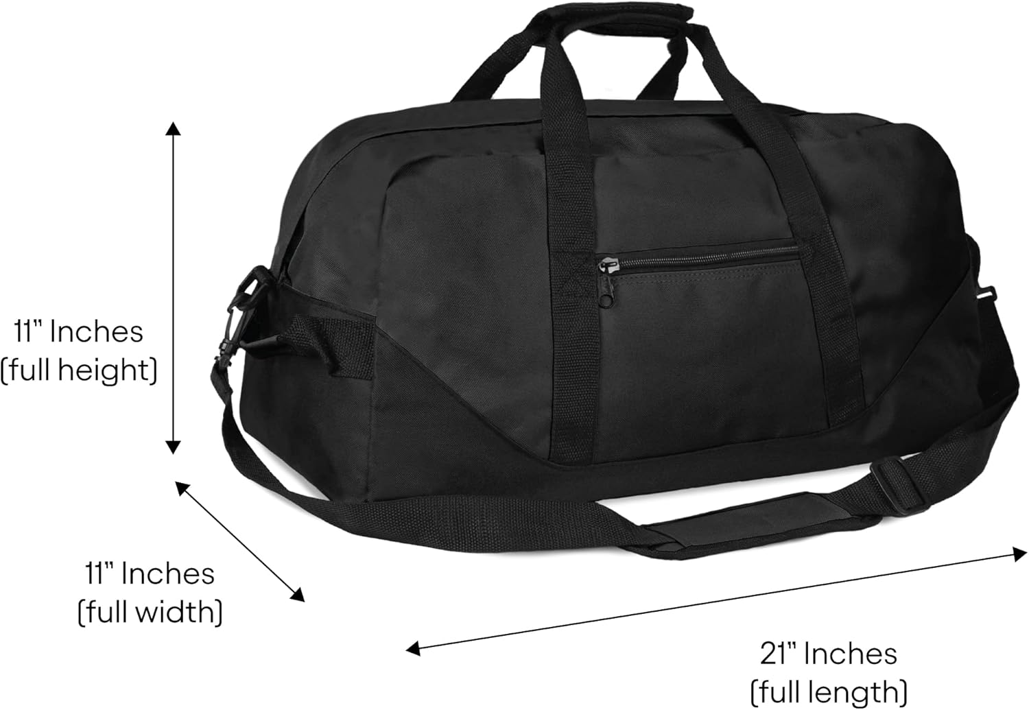 21" Large Duffle Bag with Adjustable Strap - Image 7